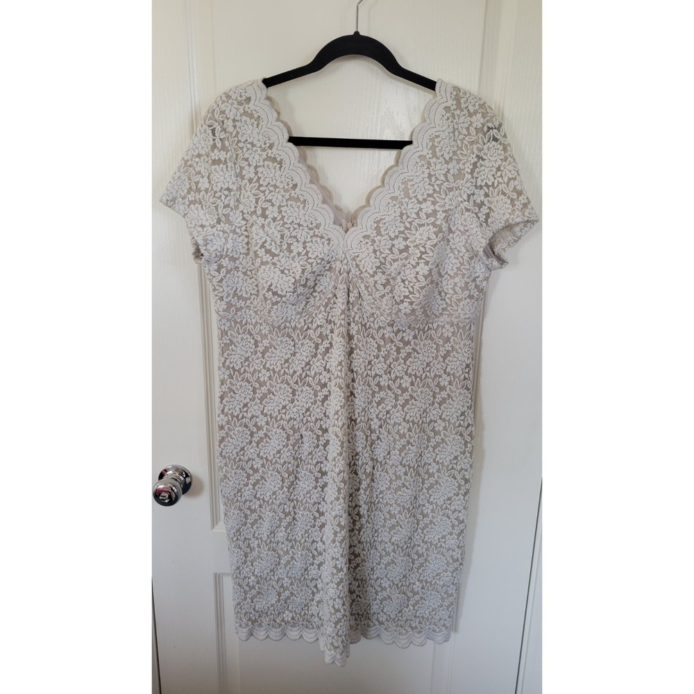 Women's Dressbarn Collection White Lace Dress
